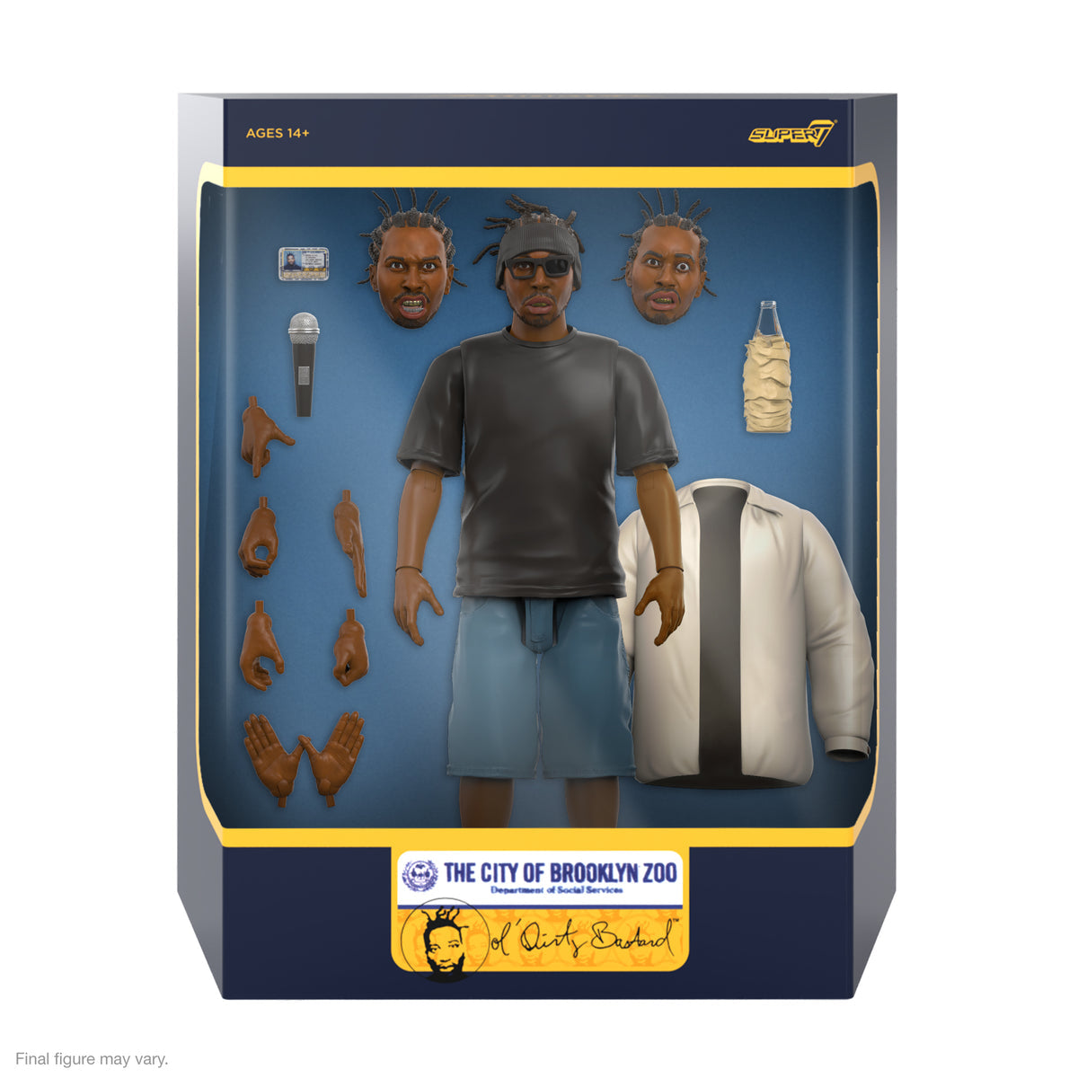 Super7 O.D.B Wave 1 Ultimates! Collectible Action Figure - Perfect for Hip-Hop Fans & Collectors, Display for Home Office or Music Room Decor