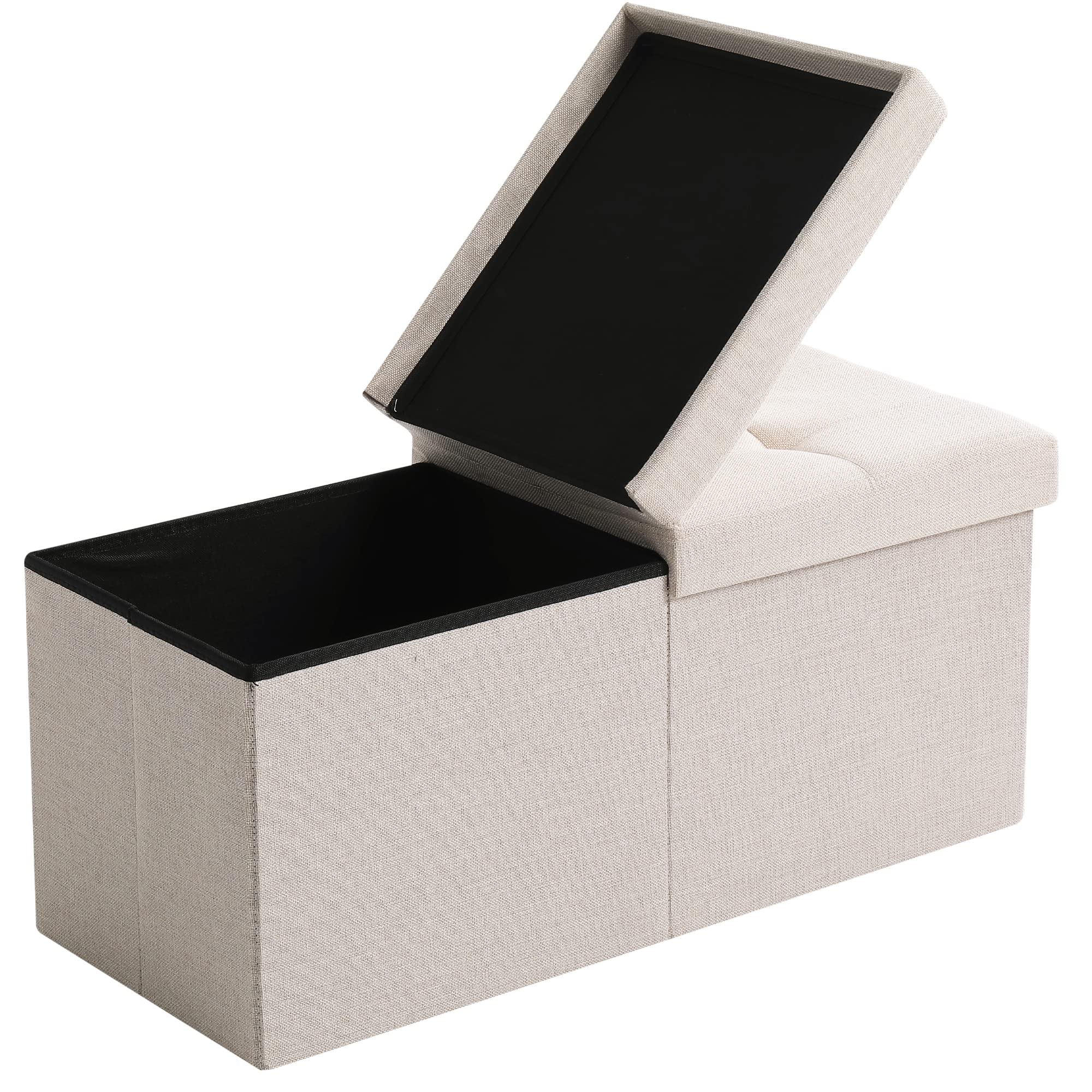 Cuyoca Foldable Storage Ottoman Bench - 30