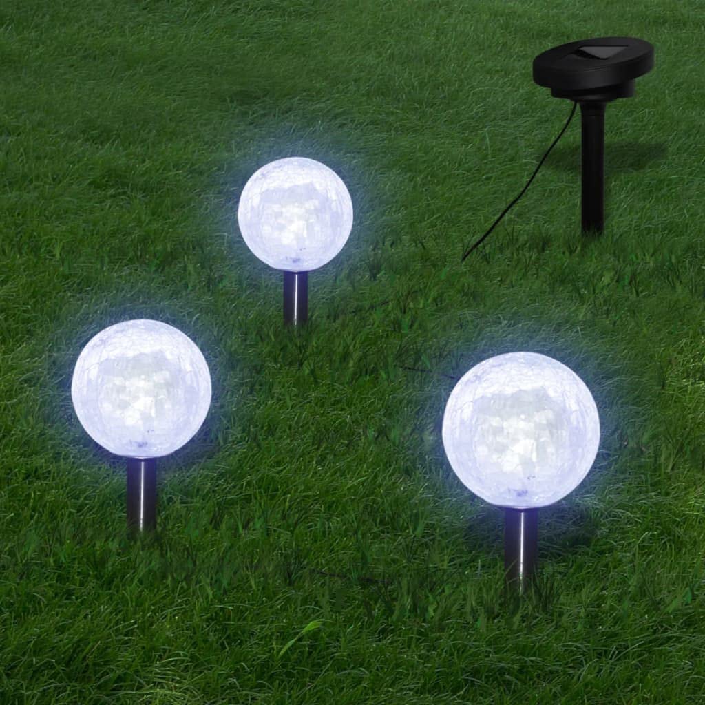 CHARMMA 6-Pack Solar LED Garden Lights with Spike Anchors - Waterproof Outdoor Landscape Lighting for Yard, Pathway, Patio, and Garden Decor