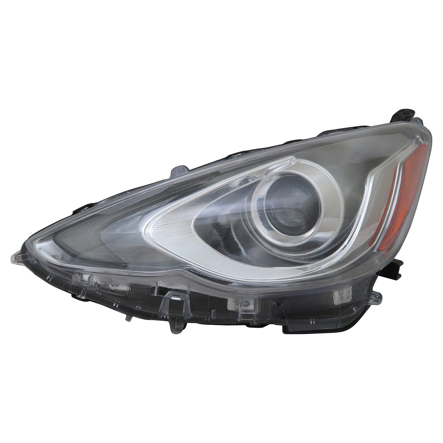 TYC Left Headlight Assembly Replacement for 2015-2017 Toyota Prius C - Perfect for Night Driving & Foggy Conditions
