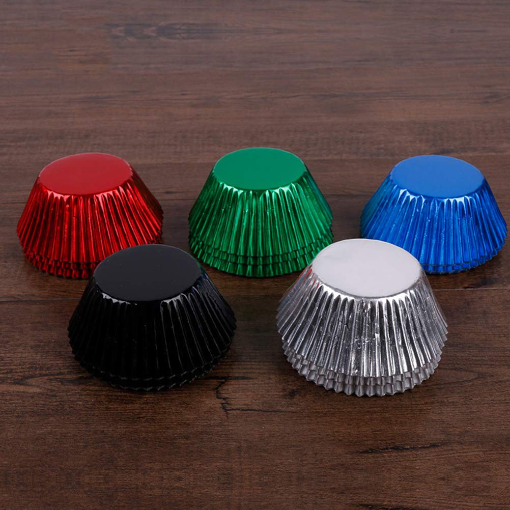 DOITOOL 200 Pcs Disposable Dessert Cups - Eco-Friendly Paper Baking Liners for Cupcakes, Muffins & Candy - Perfect for Parties, Weddings & Home Baking (2.5 Inch)