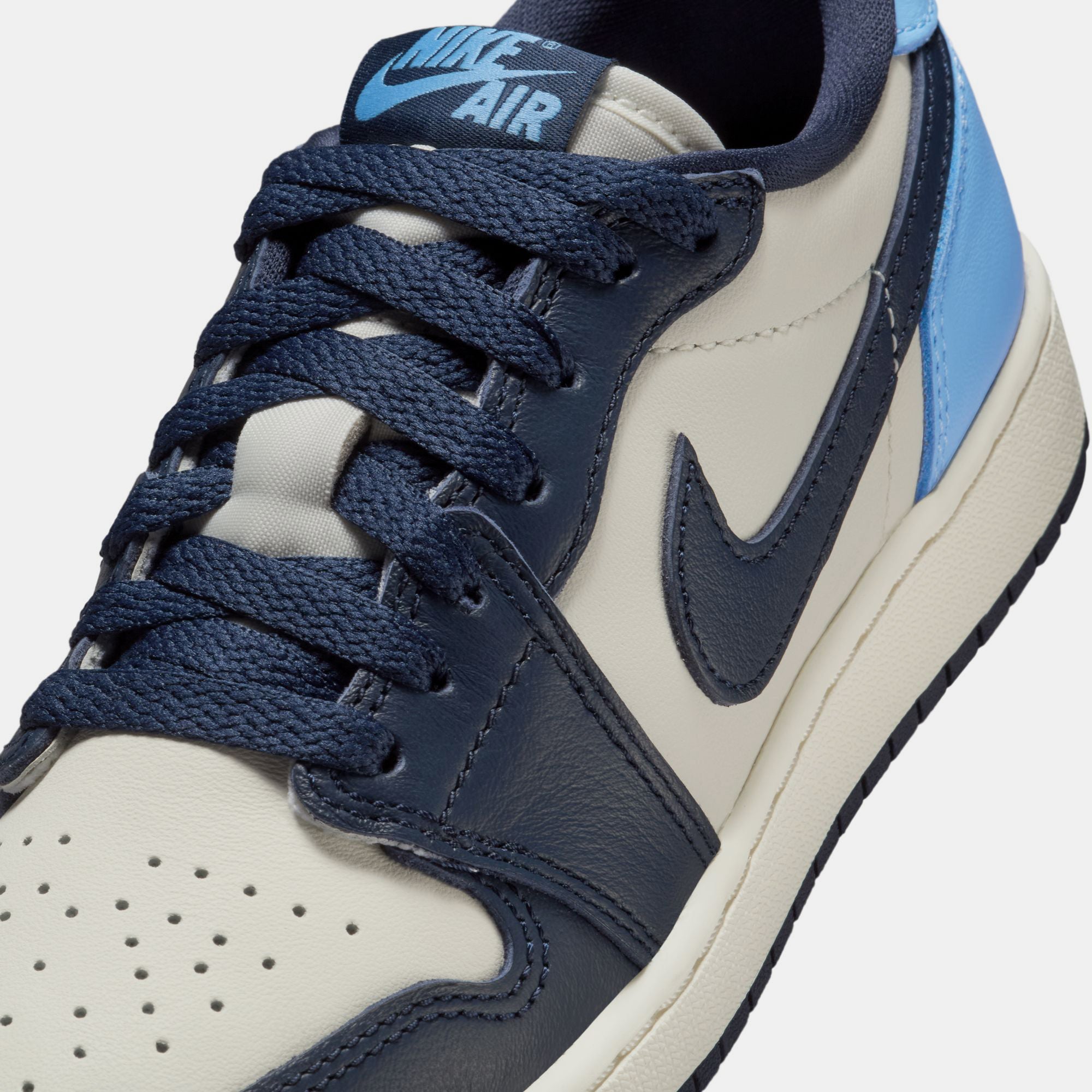 Air Jordan 1 Retro Low OG (GS) Sneakers - Obsidian/University Blue Colorway - Perfect for School, Sports & Streetwear Fashion