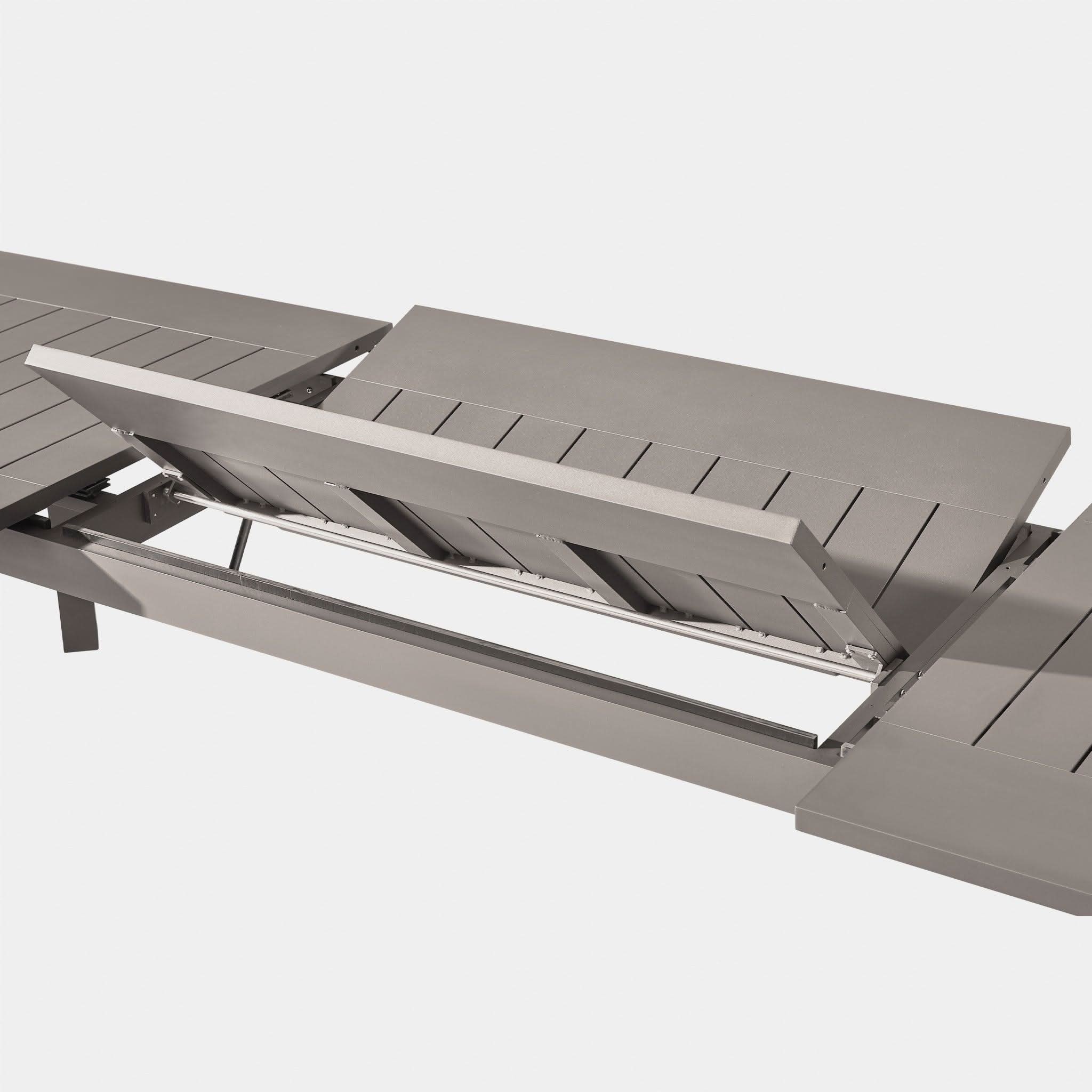 Byron Aluminum Extendable Dining Table - Modern & Durable for Indoor/Outdoor Use | Perfect for Patio, Garden, or Small Space Dining