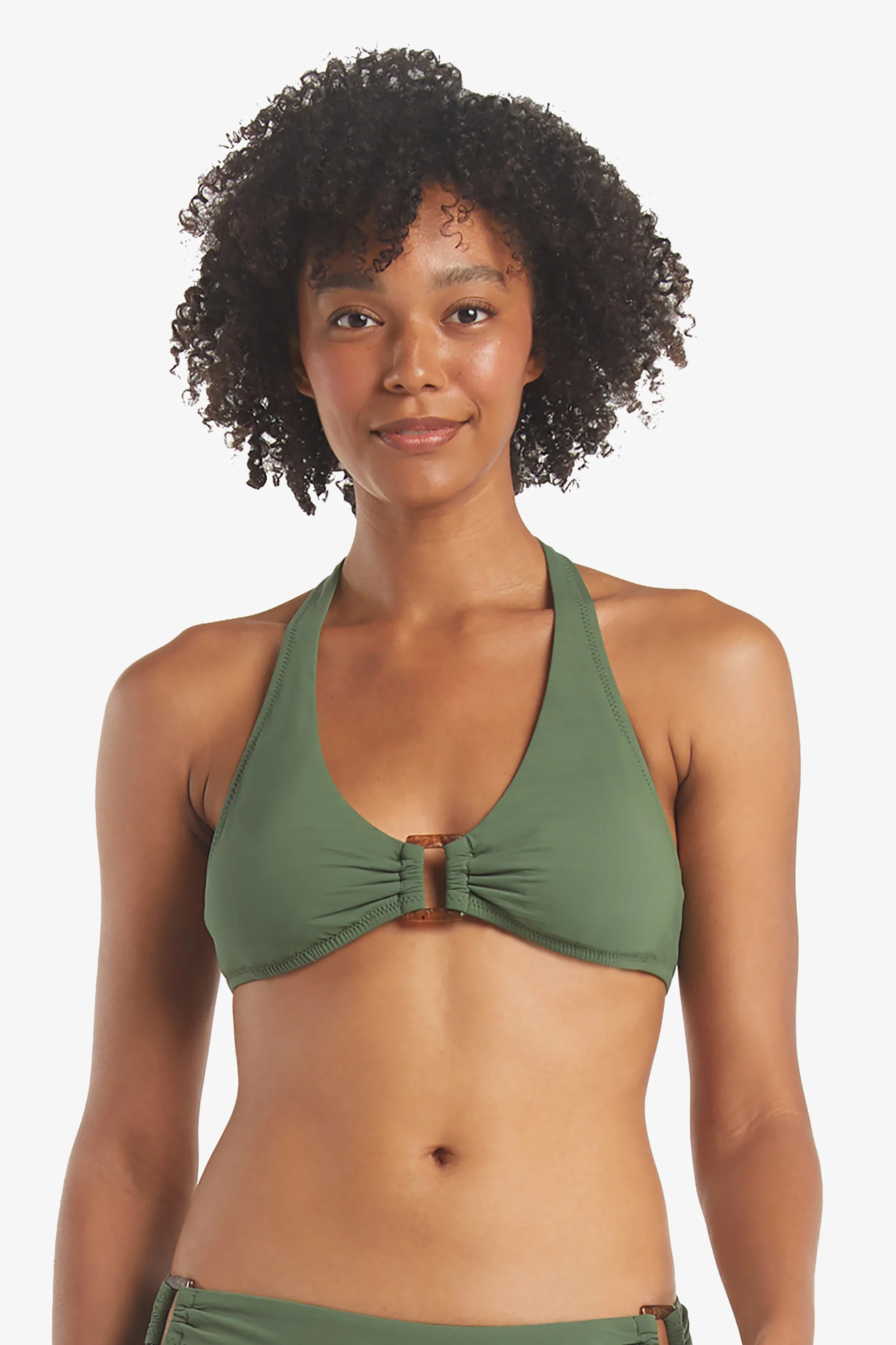Textured Tortoise Halter Top for Women - Stylish Casual Wear for Summer Outfits, Beach Vacations, and Street Fashion