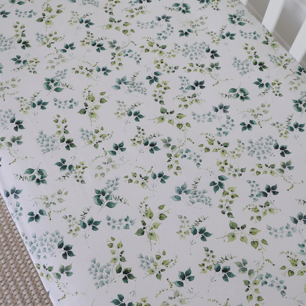 Organic Fitted Jersey Cotton Crib Sheet - Snuggle Hunny Eden Collection | Soft Baby Bedding for Nursery, Daycare & Travel