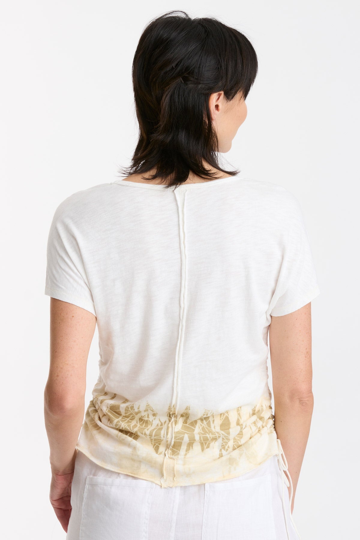 Diggory Women's Cinched Cord V-Neck Jersey Tee - Soft Stretch Casual T-Shirt for Everyday Wear | Perfect for Layering, Outings & Relaxing