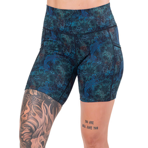 Stylish Koi Print Shorts for Men - Trendy Summer Swim & Lounge Shorts - Perfect for Beach, Pool, and Casual Wear