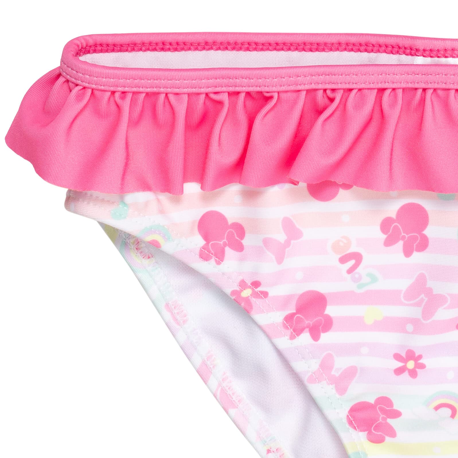 Disney Princess Minnie Mouse Frozen 3-Piece Swimsuit Set for Girls - Tankini Top, Bikini Bottom & Hair Scrunchie (Infant to Big Kid Sizes) | Perfect for Beach, Pool & Summer Vacation