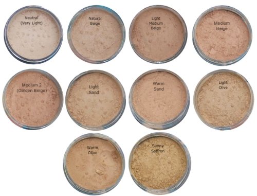 SUNNY SAFFRON Mineral Foundation 9g - Full Coverage Makeup for Acne, Rosacea & Redness - Natural Finish with Soft Glow | Perfect for Daily Wear & Sensitive Skin Care Routine