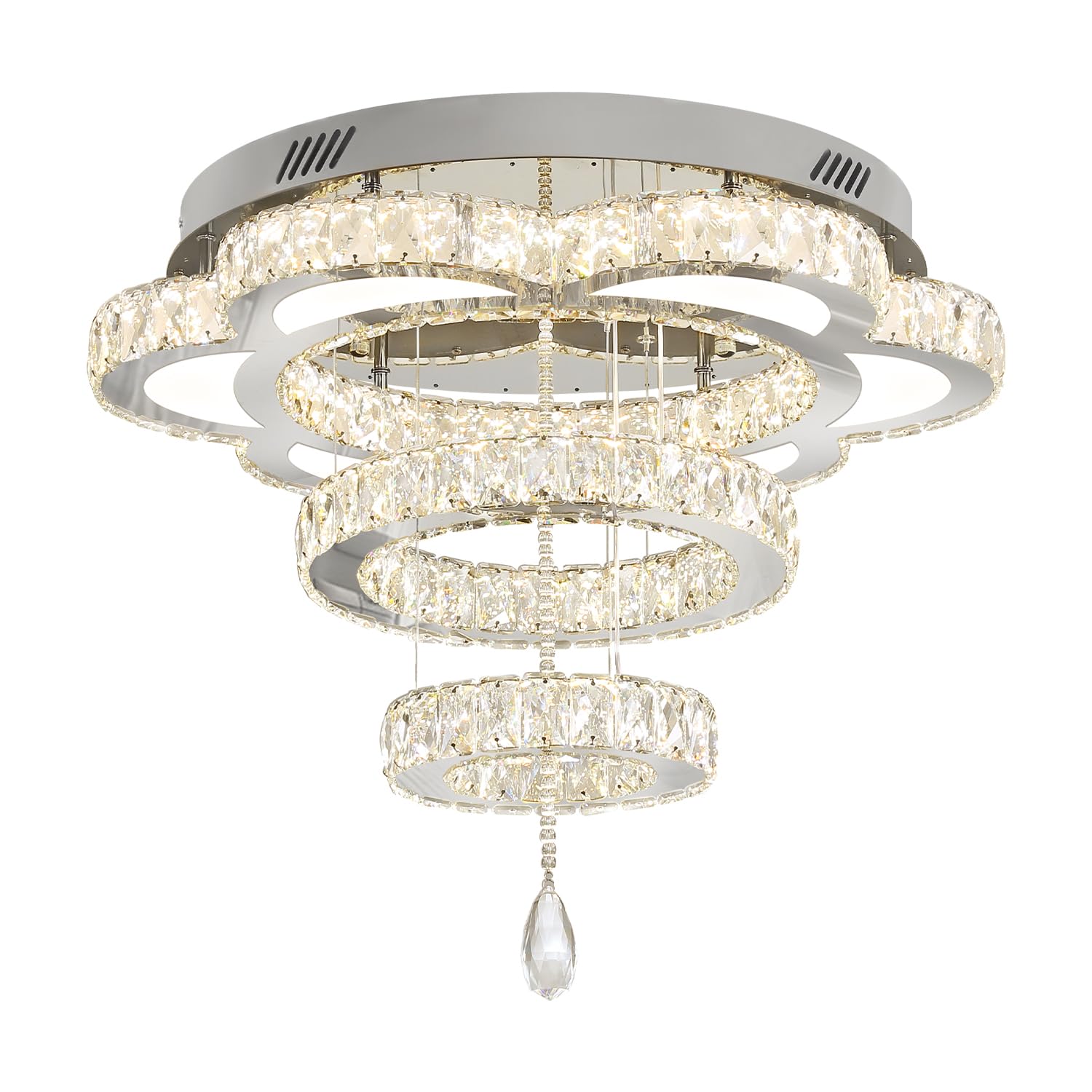 Modern Round Crystal Chandelier - 24