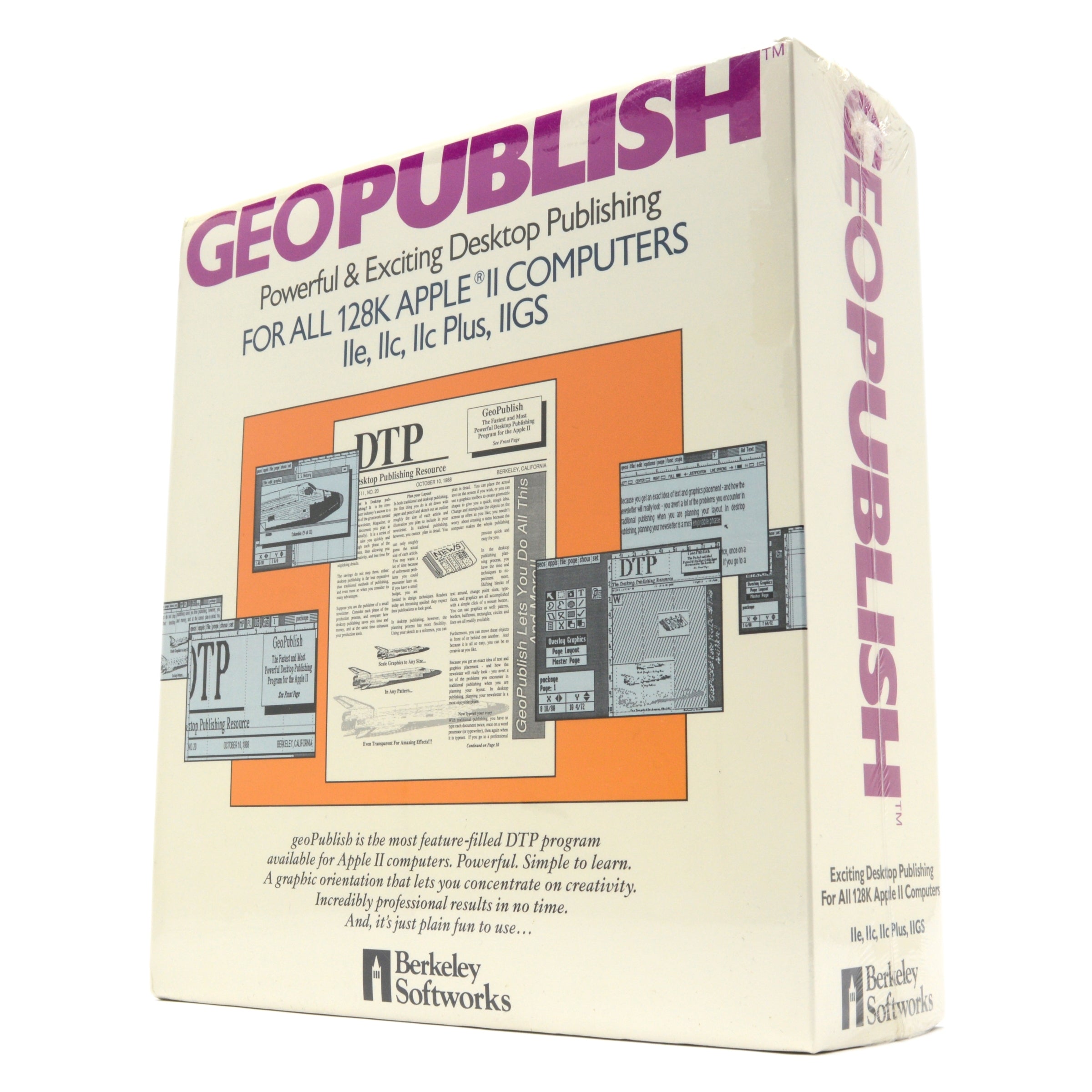 Brand New Apple II GeoPublish Computer Publishing Software - Vintage Sealed Software for Desktop Publishing & Graphic Design - Perfect for Collectors & Retro Computing Enthusiasts