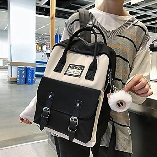 GGOOB Cute Aesthetic Kawaii Backpack for School, College, Work & Travel - Stylish Laptop Bag for Women & Teens (Black) | Perfect for Daily Commute, Campus Life & Weekend Getaways
