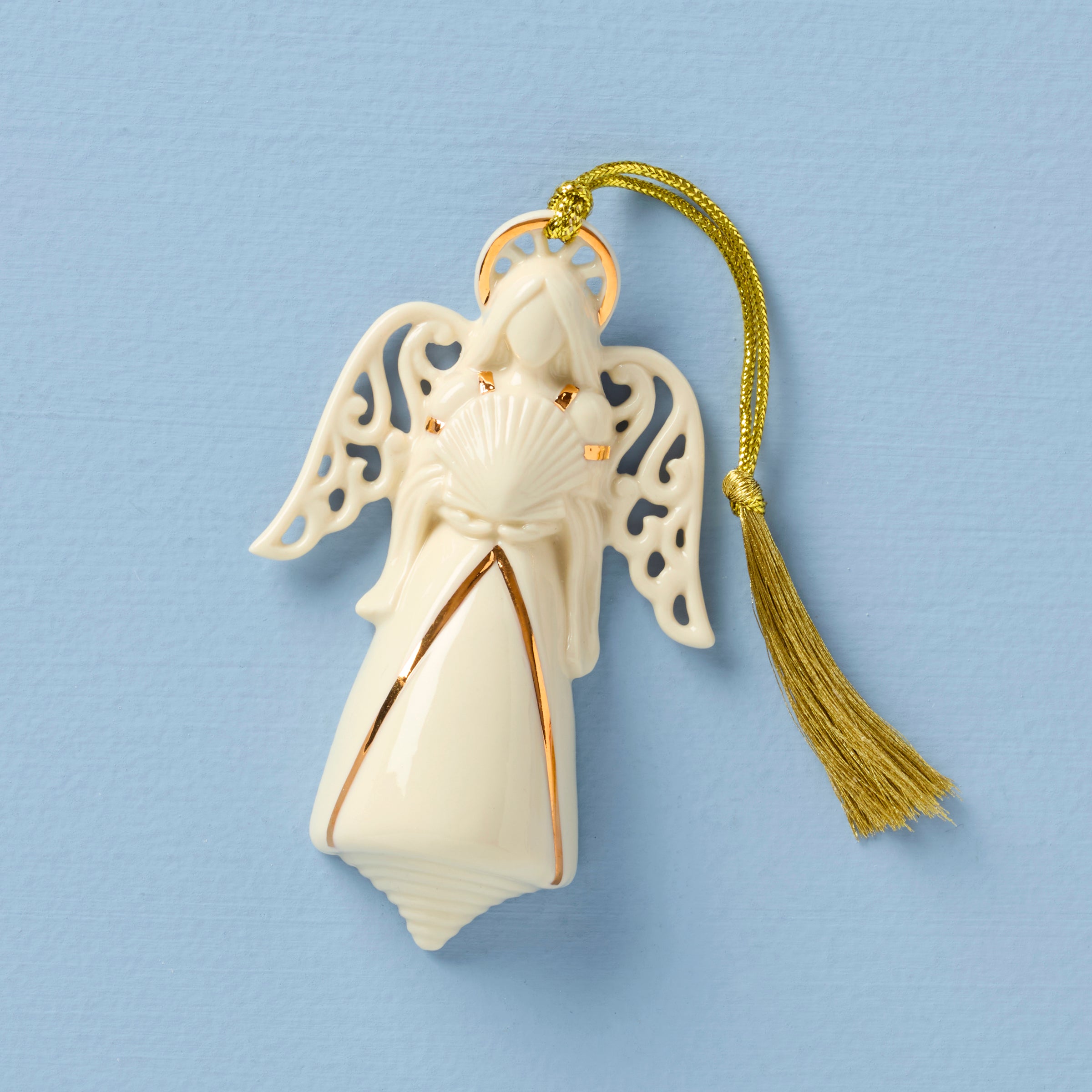 2025 Angel of The Sea Christmas Ornament - Handmade Glass Figurine for Holiday Tree Decor, Home Decoration & Gift Giving - Perfect for Xmas, Wedding, Baby Shower & Special Occasions