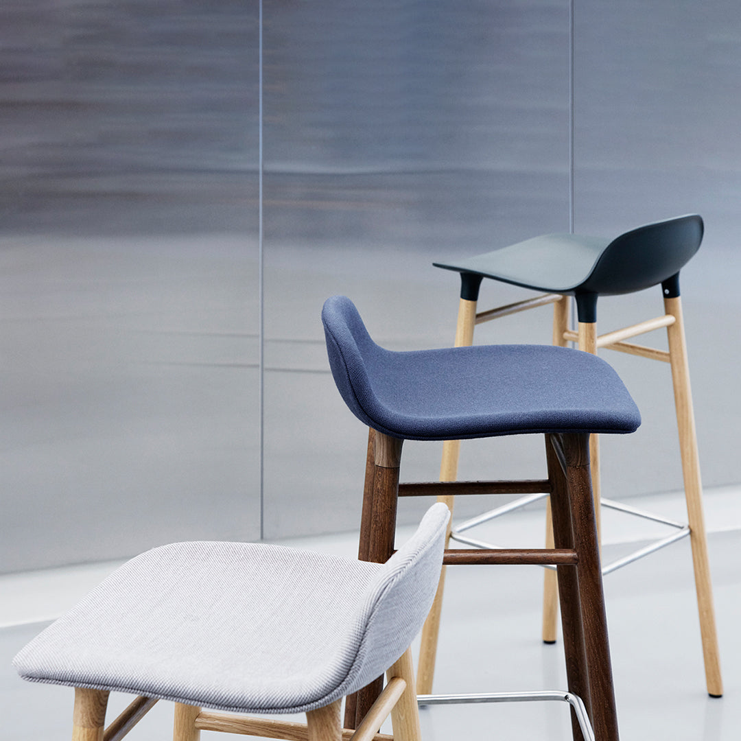 Modern Wooden Bar Stools with Sturdy Wood Legs - Perfect for Kitchen Islands, Home Bars & Dining Counter Seating