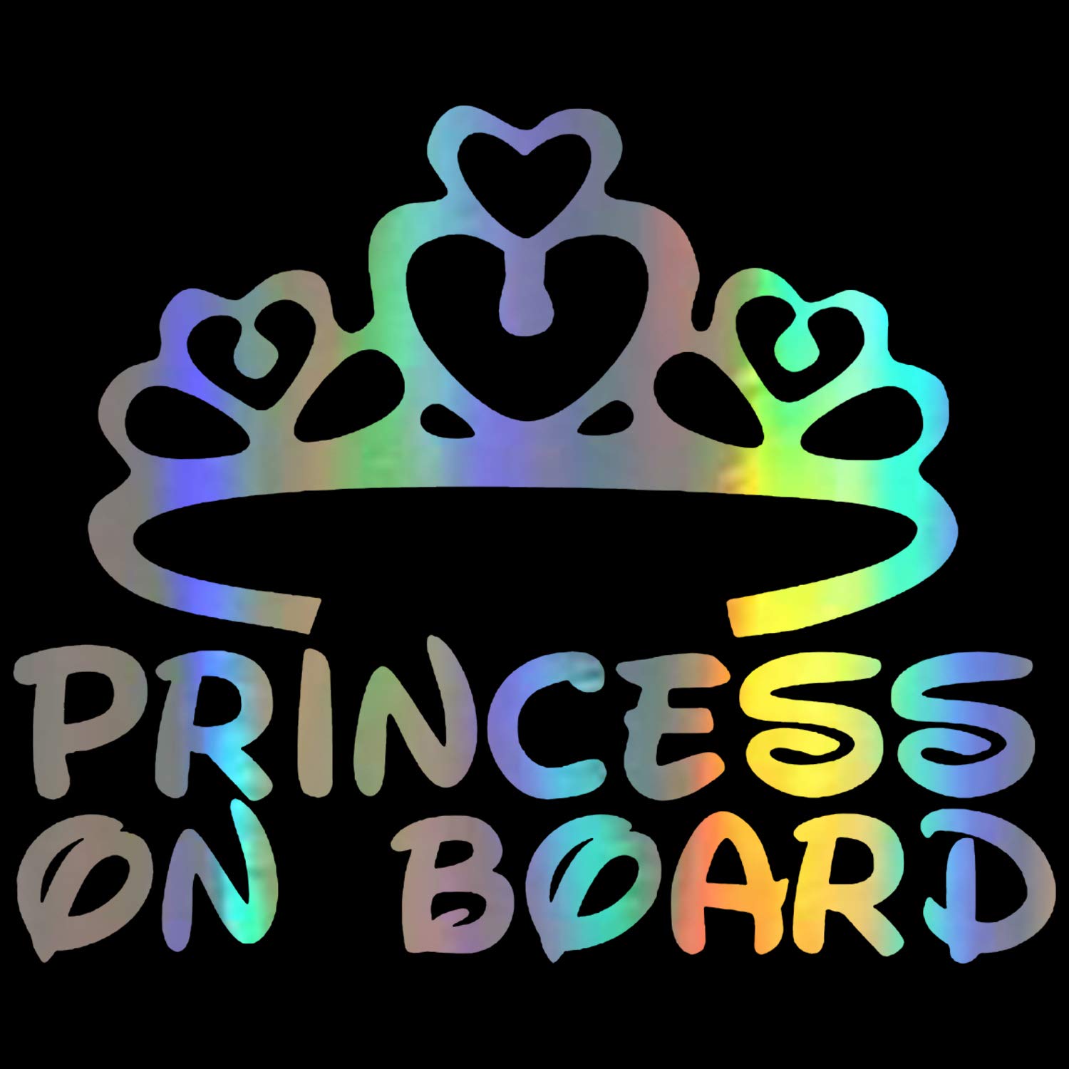 HungMieh Princess On Board Car Decals - 5.7