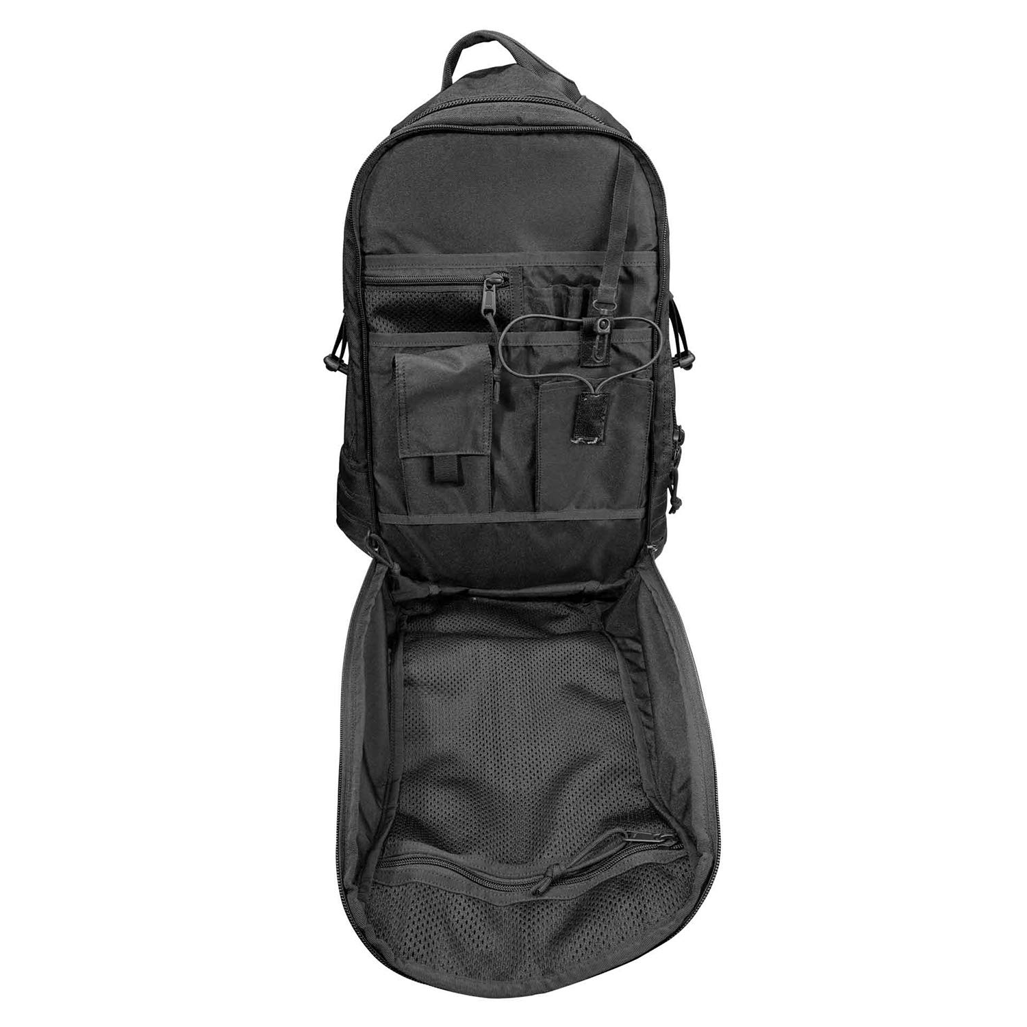 Beretta 29L Tactical Backpack - High-Performance Medium-Sized DWR Hiking Backpack with Easy Access, Black (Large) - Perfect for Outdoor Adventures, Travel & Military Use