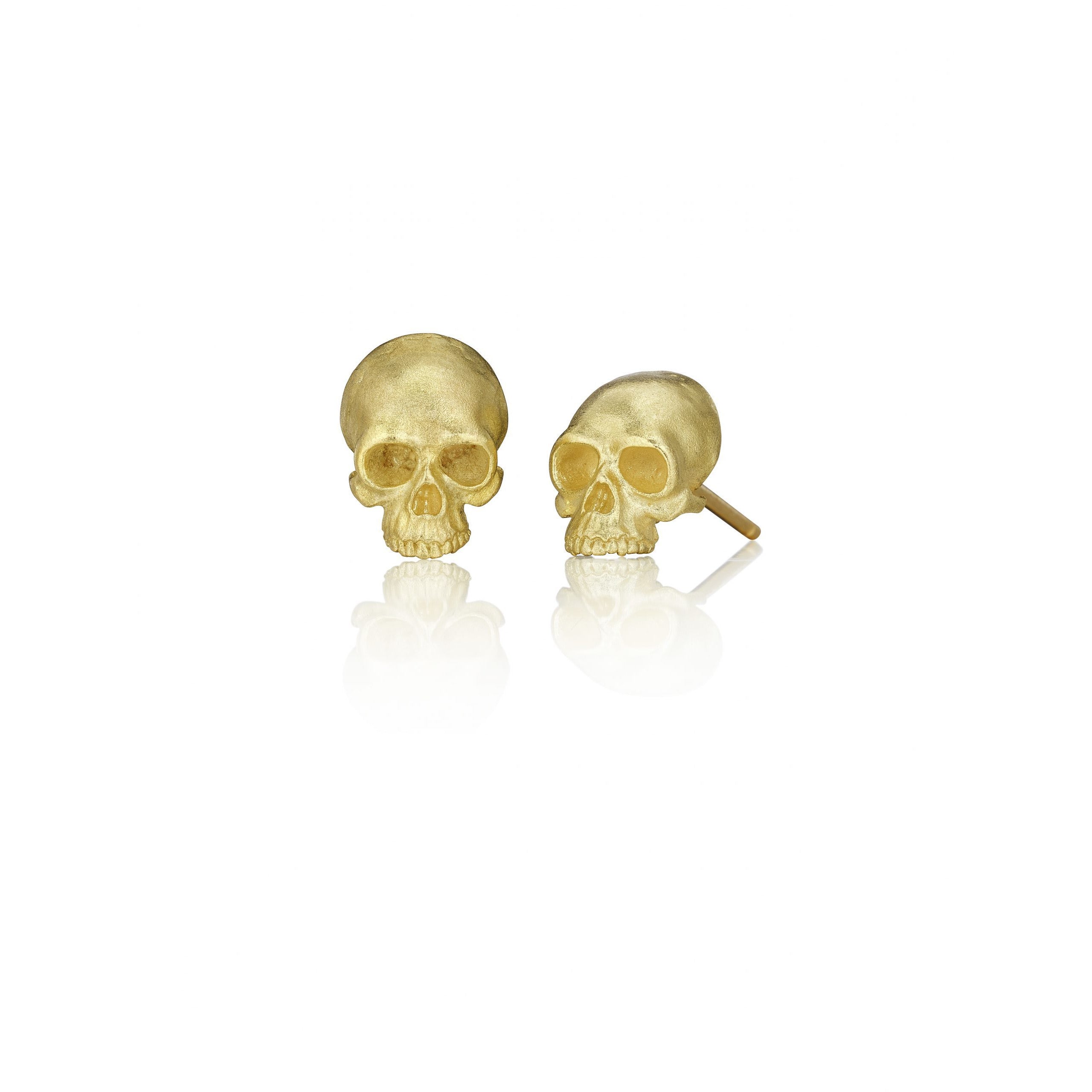 Gothic Tiny Skull Earrings for Women - Punk Rock Stud Earrings for Daily Wear & Halloween Costume Accessories