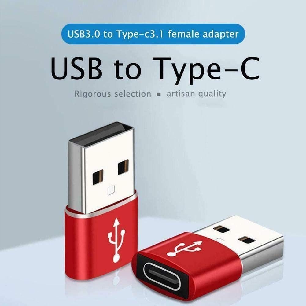 USB 3.0 to USB C Adapter - OTG Type C Female to USB Male Converter - Fast Charging & High Speed Data Transfer for MacBook, iPad, Samsung Galaxy - Perfect for Travel, Office & Home Use