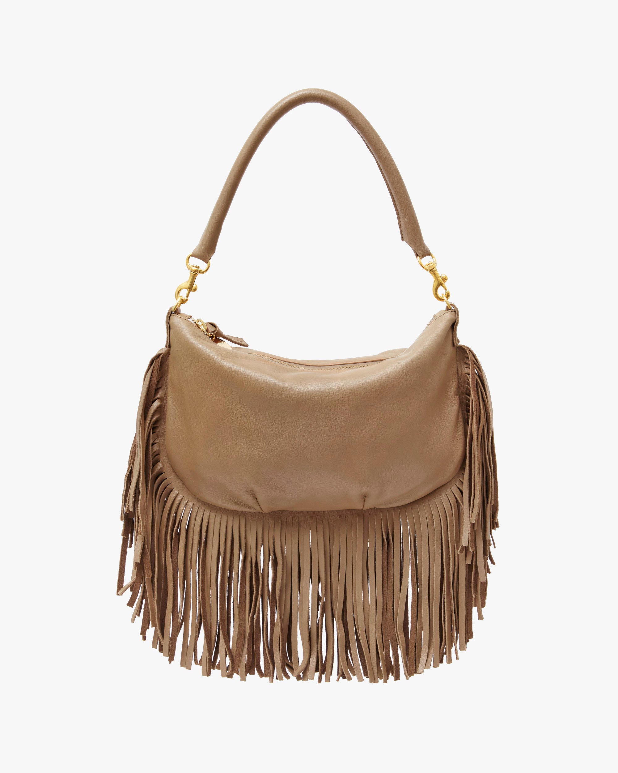 Stylish Petit Moyen Messenger Bag with Clay Fringe - Perfect for Work, Travel & Everyday Use