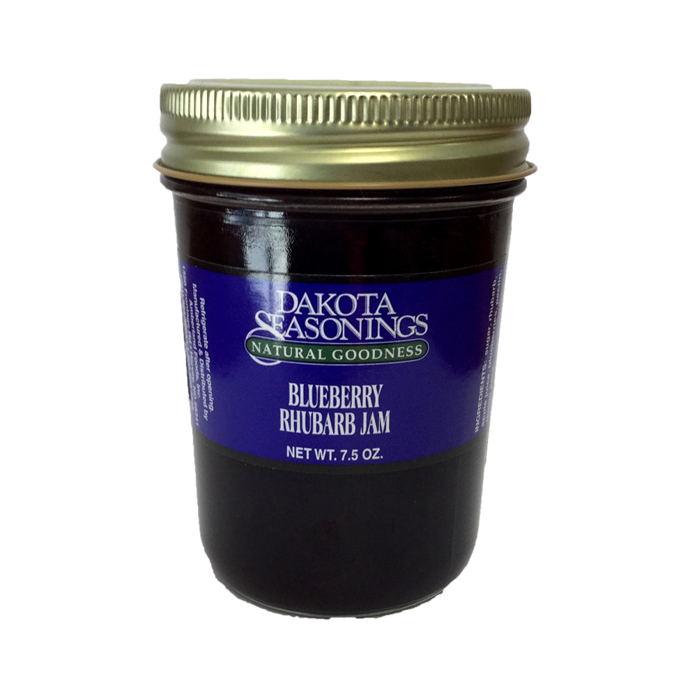 Organic Blueberry Rhubarb Jam - All Natural, No Preservatives - Perfect for Toast, Pancakes & Gift Giving