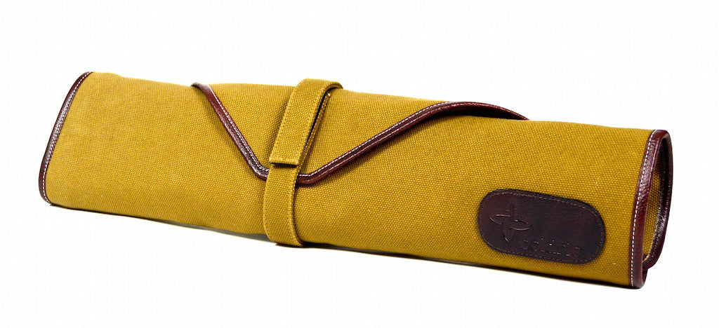 Boldric Khaki Canvas Tie Bag with 6 Pockets - Durable & Stylish Crossbody Bag for Men & Women - Perfect for Travel, Hiking, and Everyday Use (Free Shipping)
