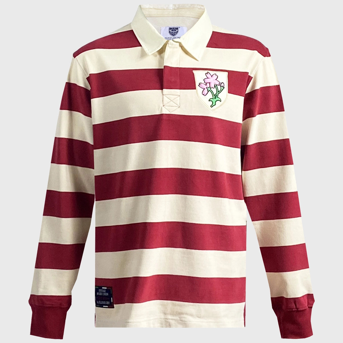Ellis Rugby Japan 1934 Vintage Long Sleeve Rugby Jersey - Retro Rugby Shirt for Men - Authentic Vintage Rugby Apparel - Perfect for Rugby Fans, Sports Enthusiasts & Casual Wear