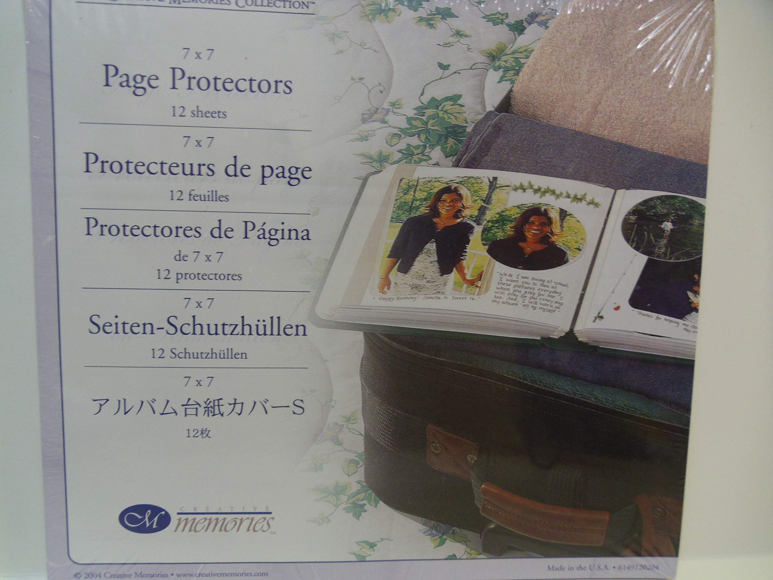 7x7 Scrapbook Page Protectors - Acid-Free Photo Sleeves for Memory Albums, Picture Preservation & Scrapbooking Projects - Perfect for DIY Crafts, Wedding Albums, and Family Photo Collections