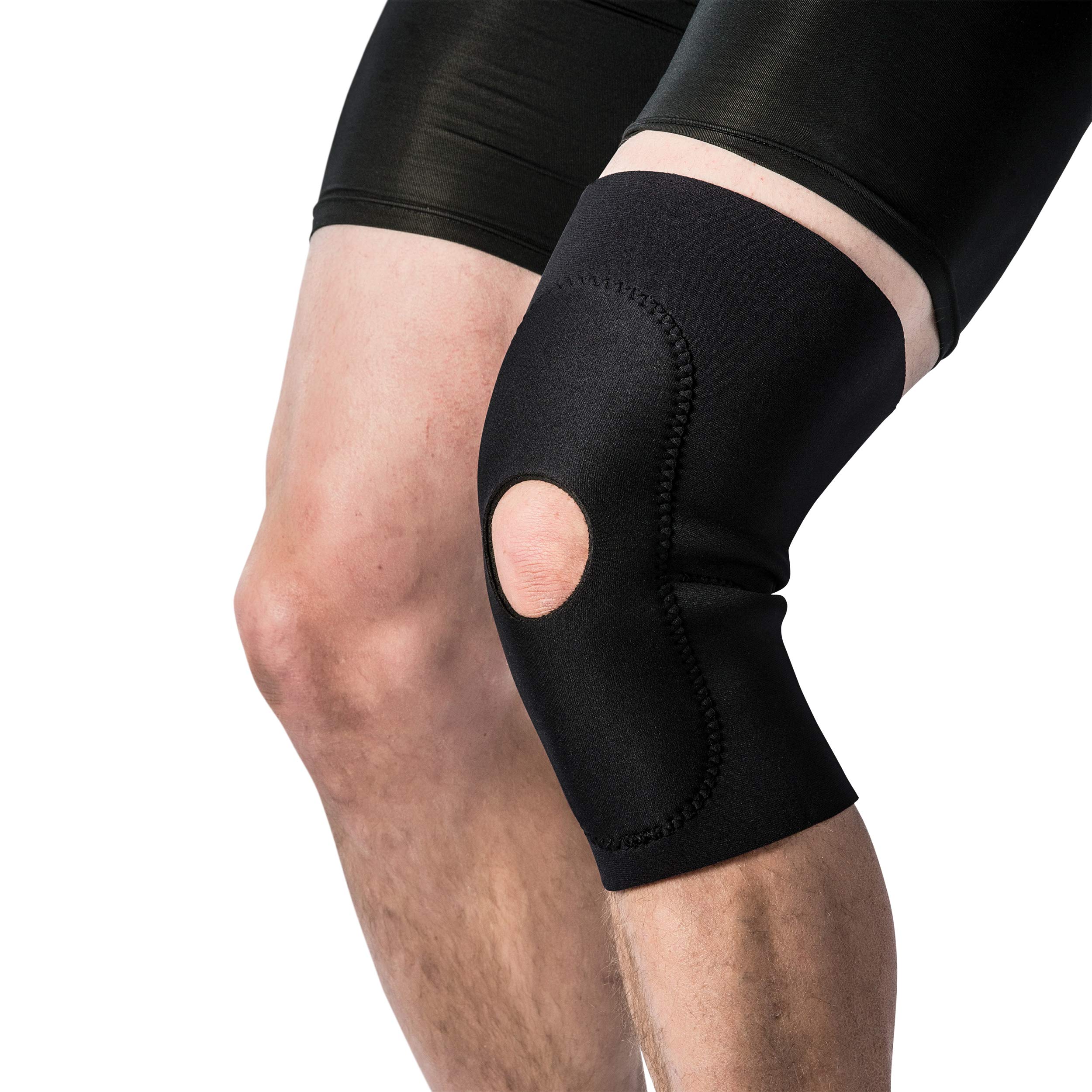 Core Products Neoprene Open Patella Knee Sleeve - Small | Breathable Knee Support for Running, Weightlifting & Arthritis Pain Relief