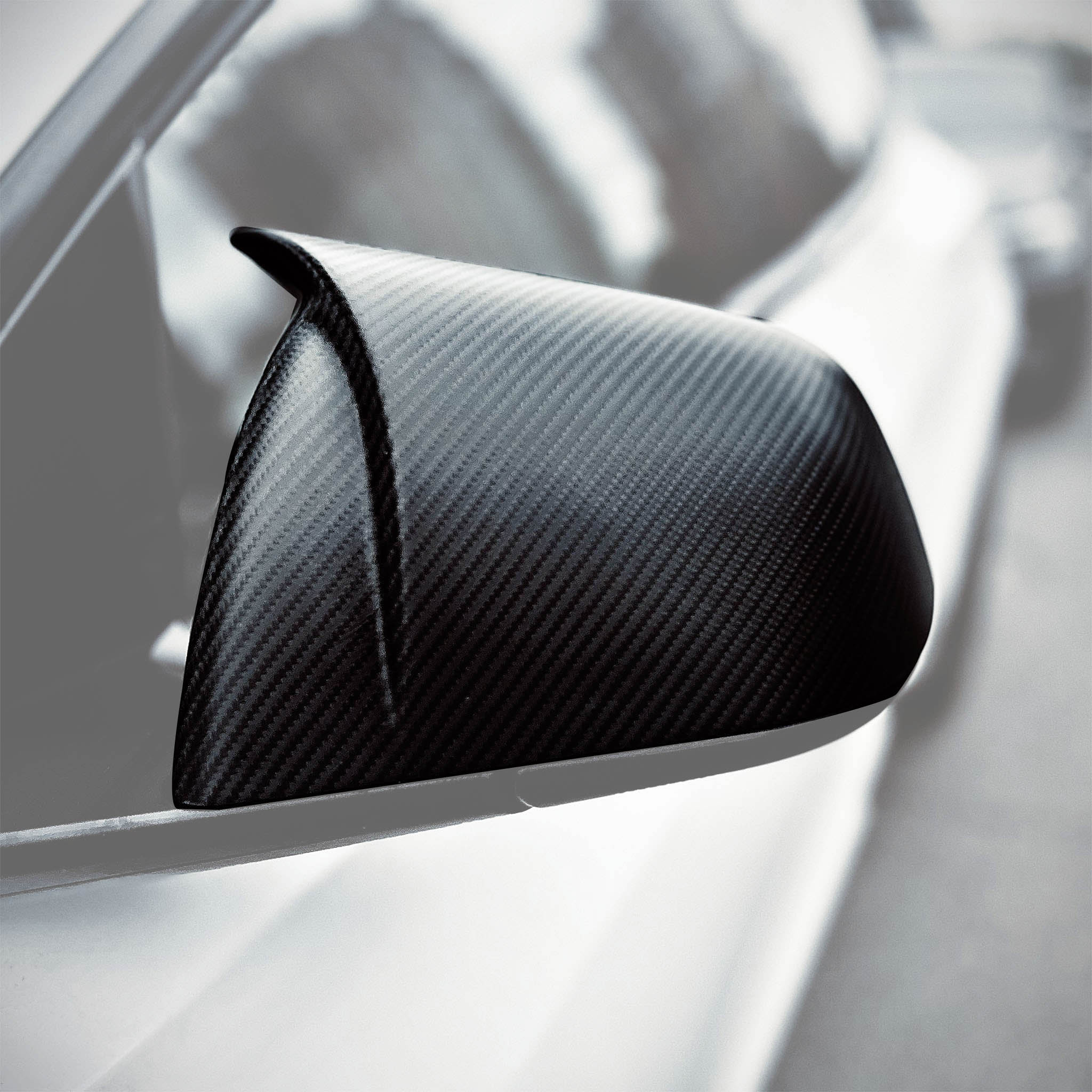 Premium Real Carbon Fiber Mirror Caps for Tesla Model 3/Y & 2024+ Model 3 Highland - Lightweight & Durable Exterior Upgrade for Enhanced Style & Protection (Perfect for Car Enthusiasts & Custom Builds)