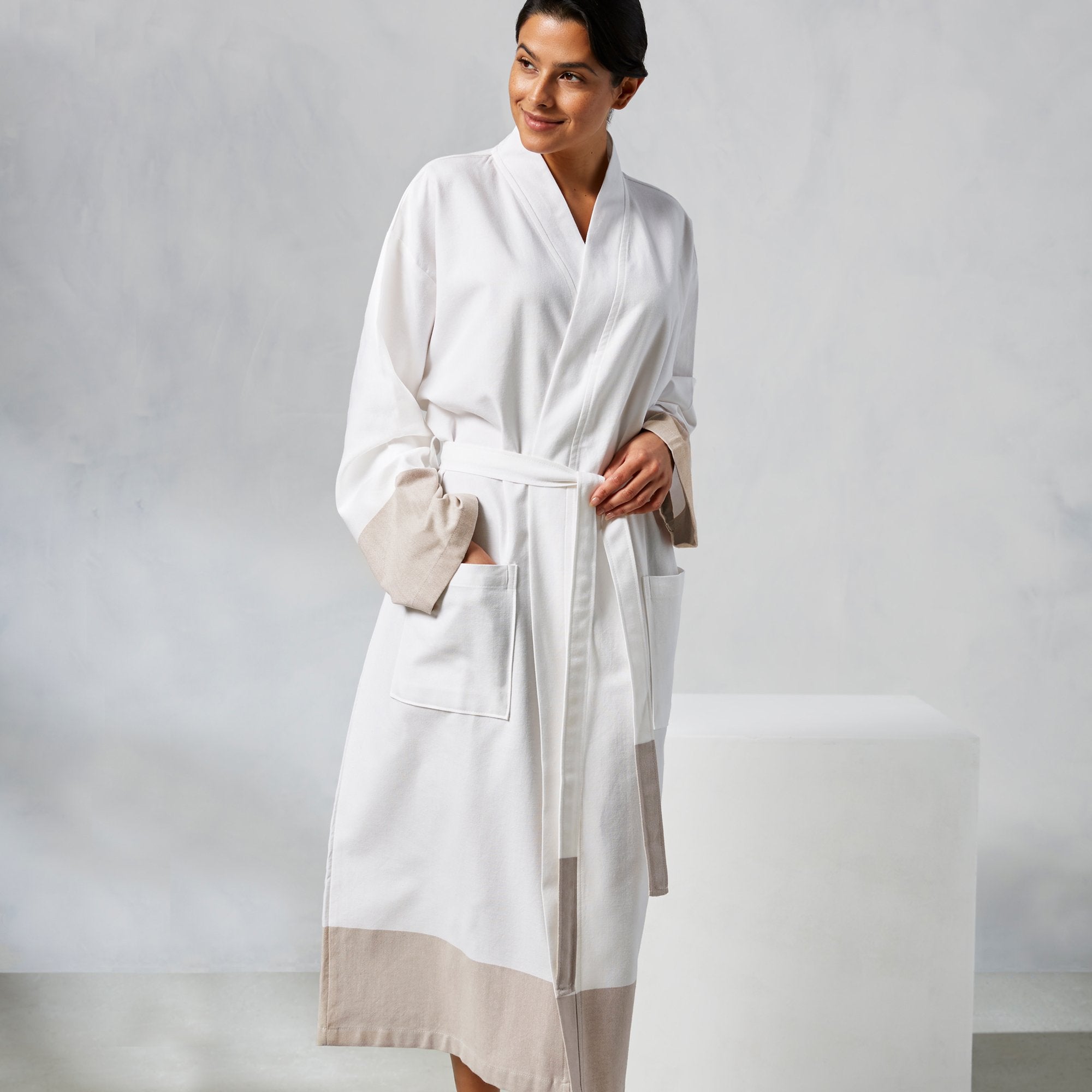 Premium Kassatex Peshtemal Turkish Cotton Robe - Lightweight & Absorbent Bathrobe for Spa, Beach & Lounge - Unisex Luxury Towel Wrap for Women & Men