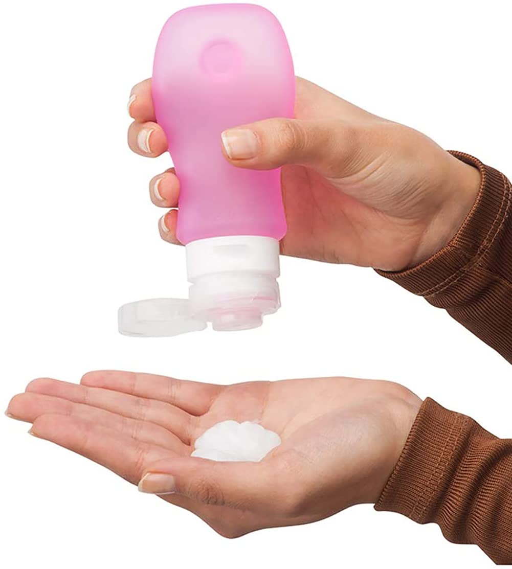 Premium Silicone Travel Bottles Set - Leak Proof, Squeezable Toiletry Containers for Shampoo, Conditioner & Lotion (3-Pack) | TSA Approved Portable Cosmetic Liquids Storage | Perfect for Air Travel, Gym & Vacation Essentials