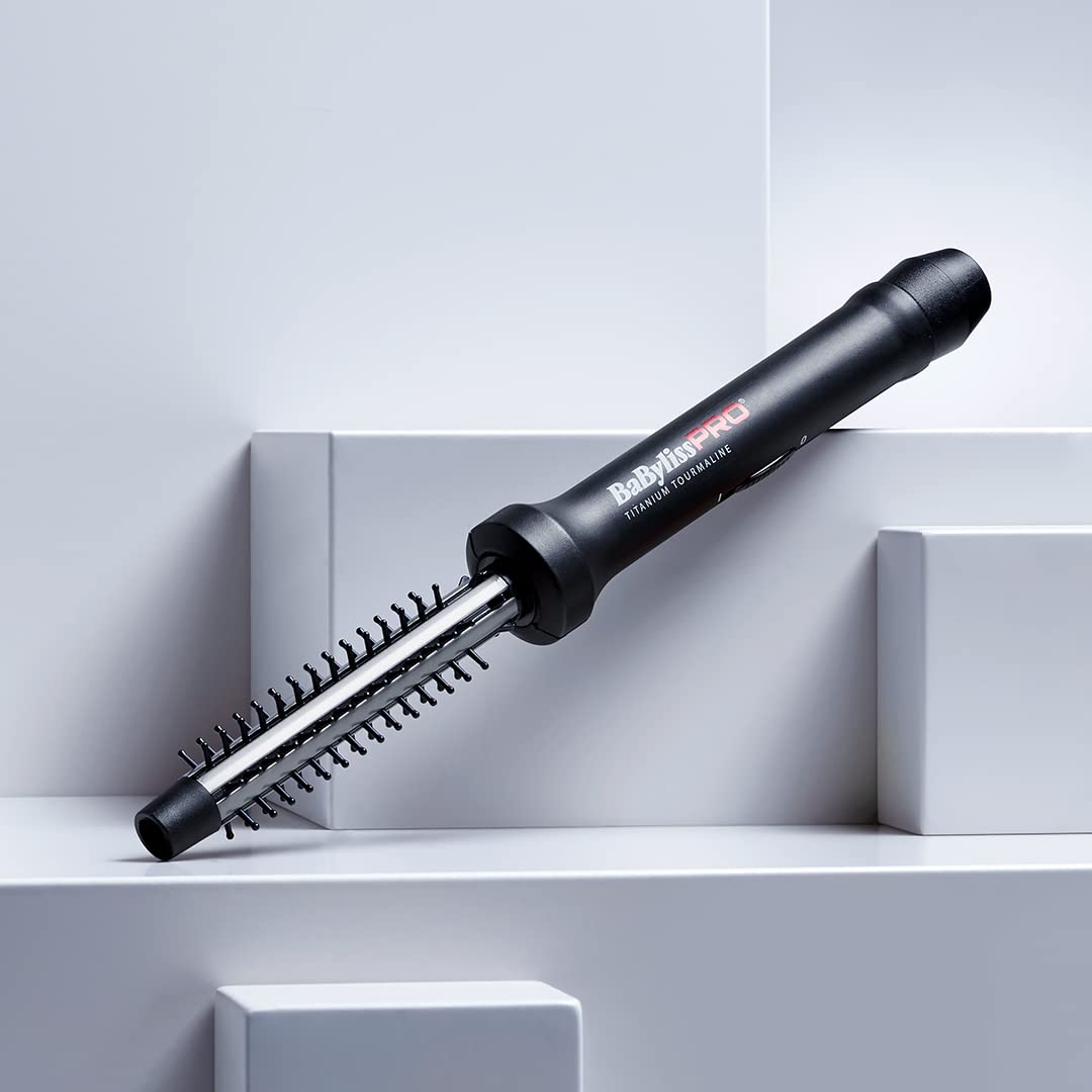 Babyliss Pro Nano Titanium 15mm Curling Iron - Black Hair Curler for Long Lasting Waves & Curls - Perfect for Salon Quality Styling at Home, Weddings & Special Events