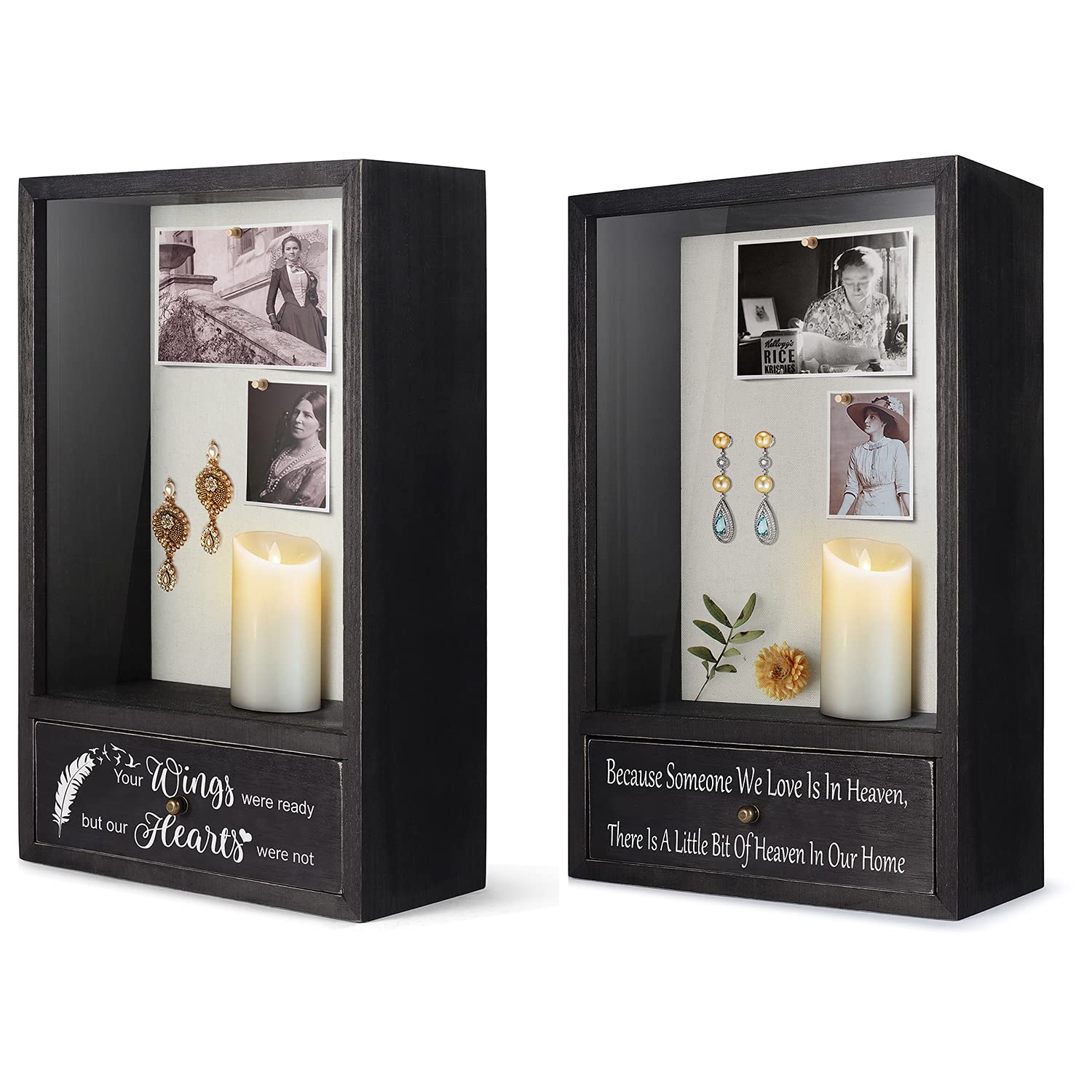 TJ.MOREE Memorial Picture Frame - Sympathy Gifts for Loss of Mother or Father, In Memory of Loved One Keepsake - Perfect for Funerals, Memorial Services & Home Remembrance Displays