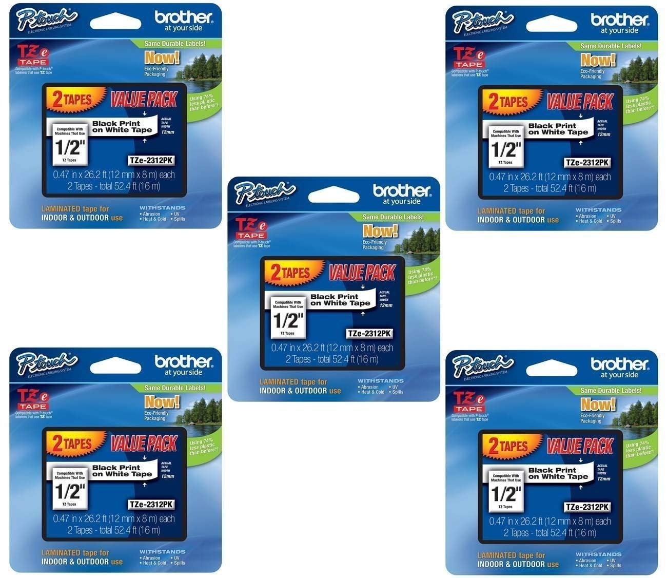 Brother Genuine TZE2312PK 1/2