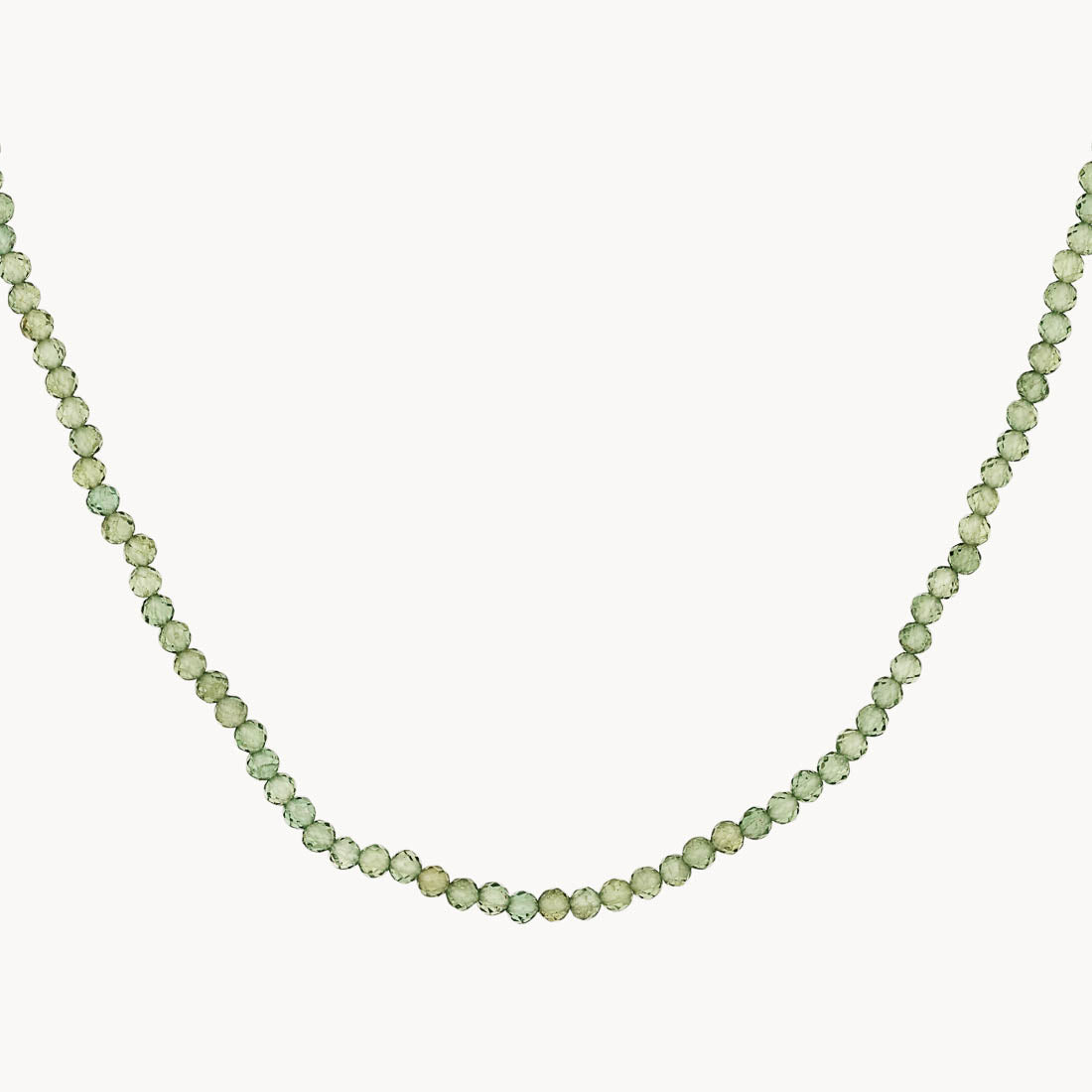 Micro Aventurine Bead Gold Necklace - Spiritual Healing Jewelry for Meditation & Energy Balancing