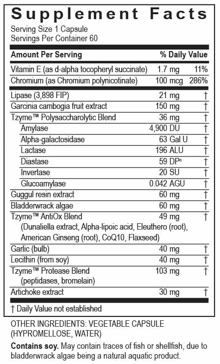 Transformation Enzymes Lypo Enzyme Supplement with Herbs & Vitamins - 60 Caps for Digestive Health Support | Aids Digestion, Gut Comfort & Nutrient Absorption | Ideal for Meals, Travel & Sensitive Stomachs