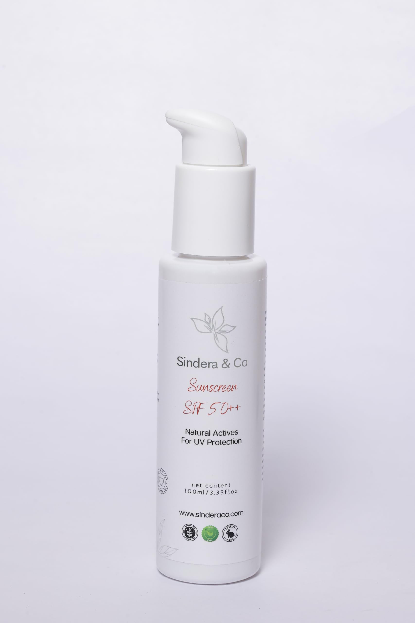 Sindera & Co SPF 50 Sunscreen - Lightweight Face & Body Sunblock with Multi-Vitamins, No White Cast, Non-Greasy - Daily UV Protection for Women & Men | Perfect for Beach, Swimming & Outdoor Activities