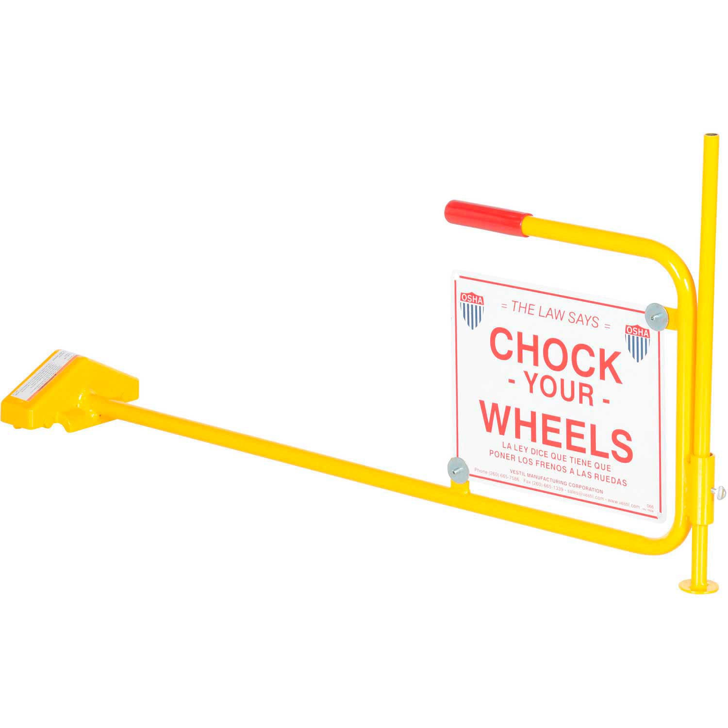Railroad Flag Rail Car Chock - Heavy Duty Wheel Chocks for Train Cars & Railroad Safety | Secure Parking, Maintenance & Emergency Stops