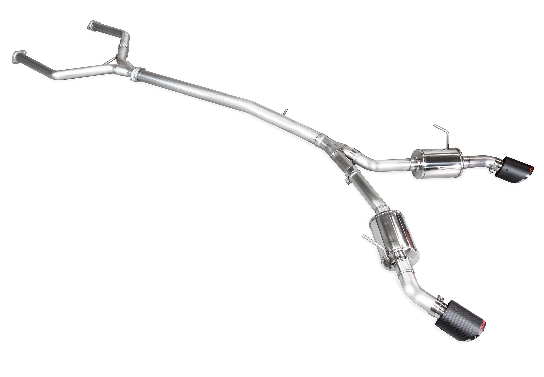 2016-2024 Infiniti Q50 3.0T Performance Cat Back Exhaust System with Carbon Fiber Tips - High Flow Exhaust Upgrade for Enhanced Sound & Power - Perfect for Street Racing & Car Enthusiasts