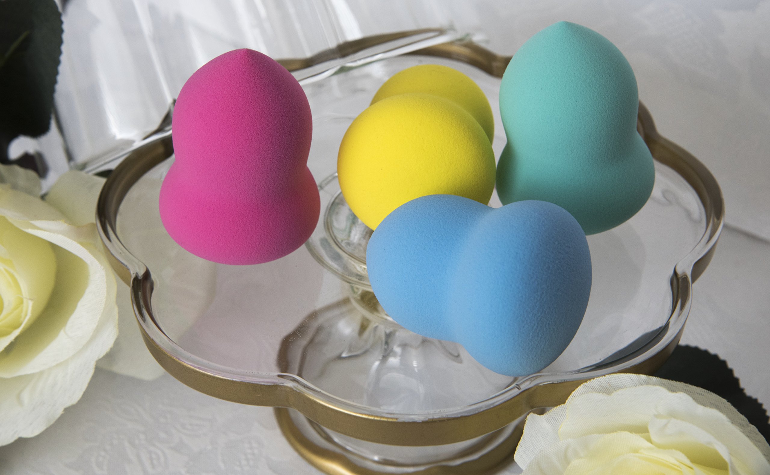 Professional Makeup Blender Sponges 2-Pack - Seamless Liquid Foundation Blender, Highlighter & Contour Sponge for Flawless Application | Perfect for Everyday Makeup & Professional Studio Use