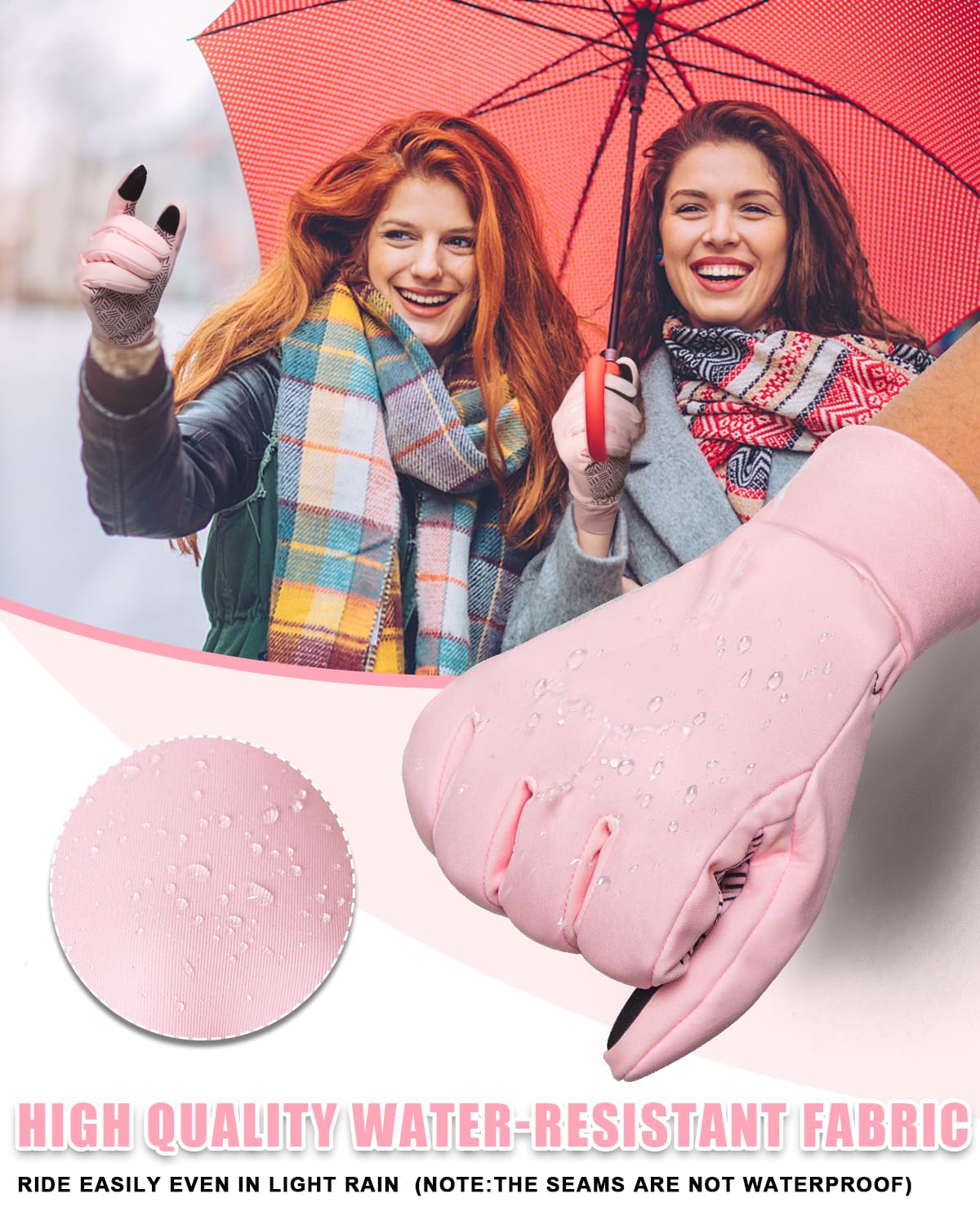 RIGWARL Waterproof Winter Gloves for Men & Women - Touchscreen Compatible, Cold Weather Protection for Outdoor Activities, Skiing, Snowboarding & Daily Use