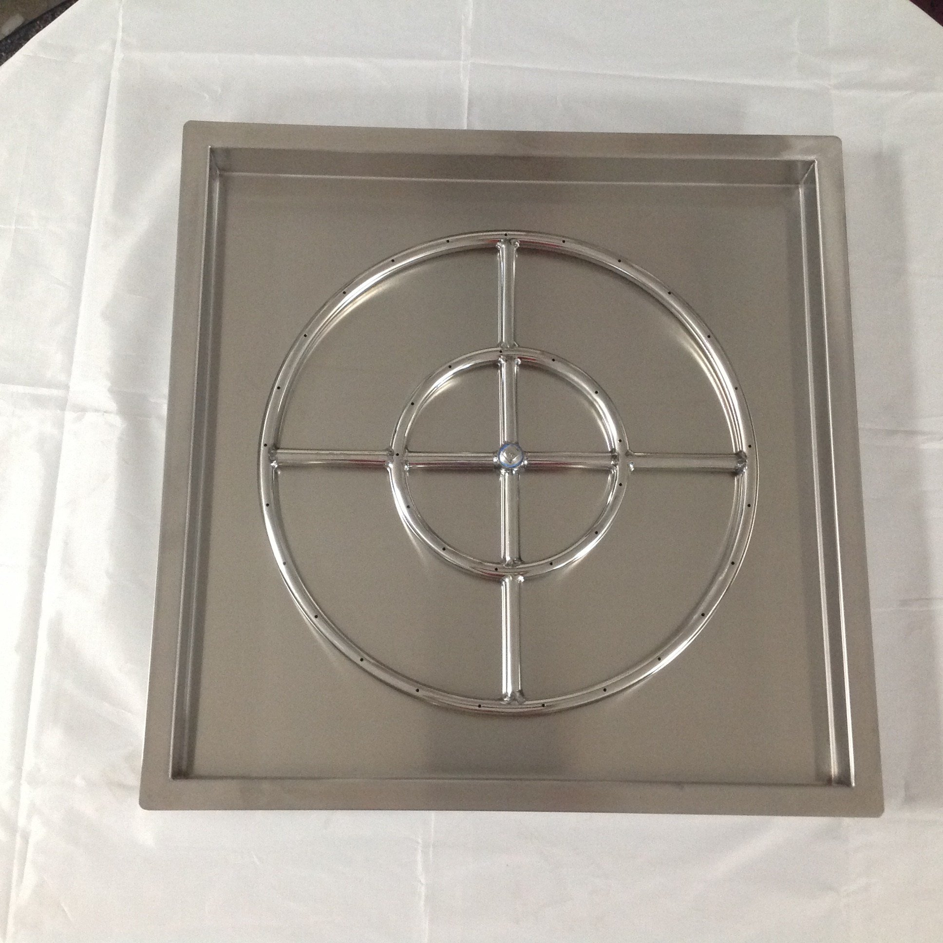 Premium 18 Gauge Stainless Steel Square Drop-in Pans for Round Burners – Heavy Duty & Commercial Grade for Restaurants, Catering, and Home Kitchens