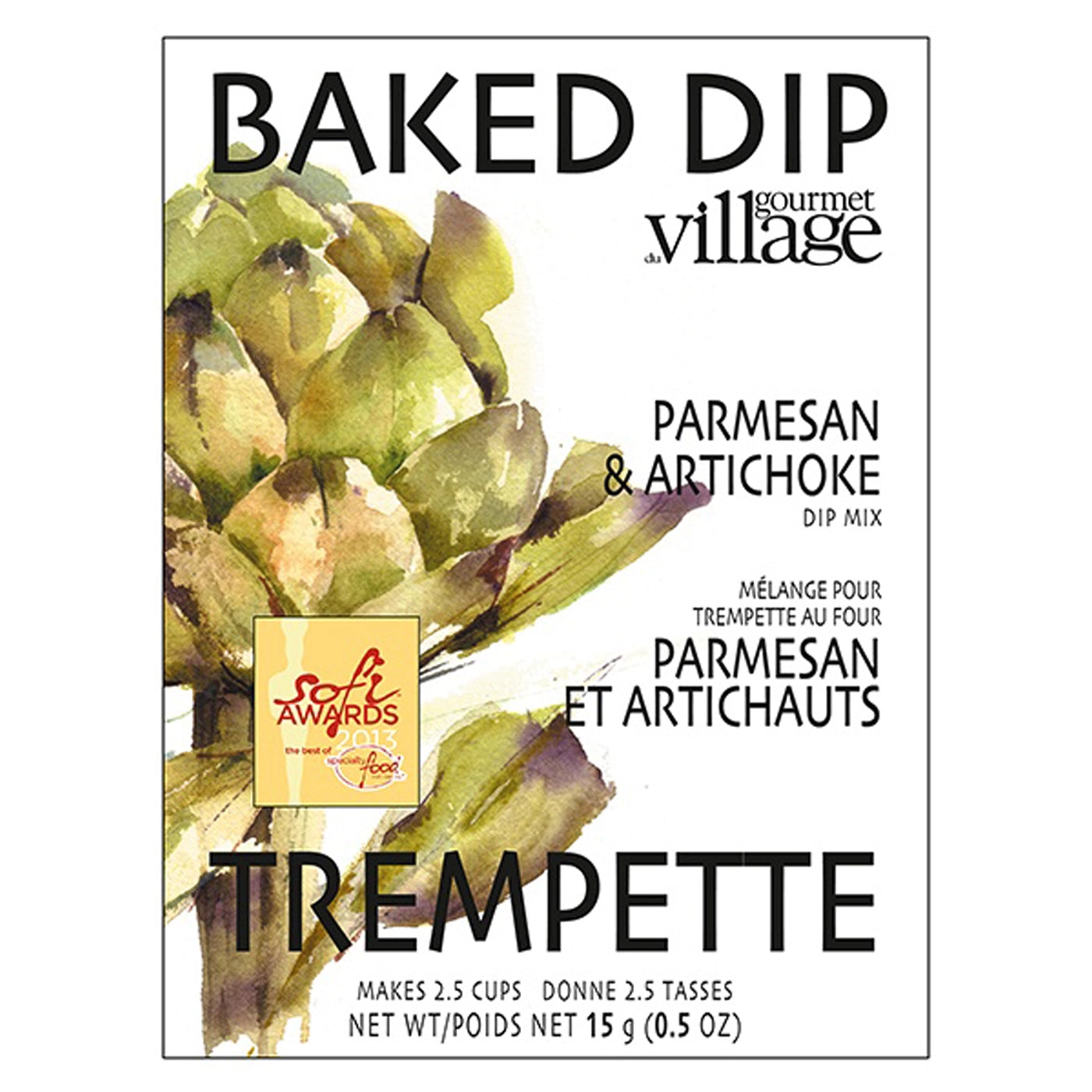 Gourmet Du Village Parmesan Artichoke Dip Mix - Authentic Italian Flavor for Parties, Appetizers & Entertaining