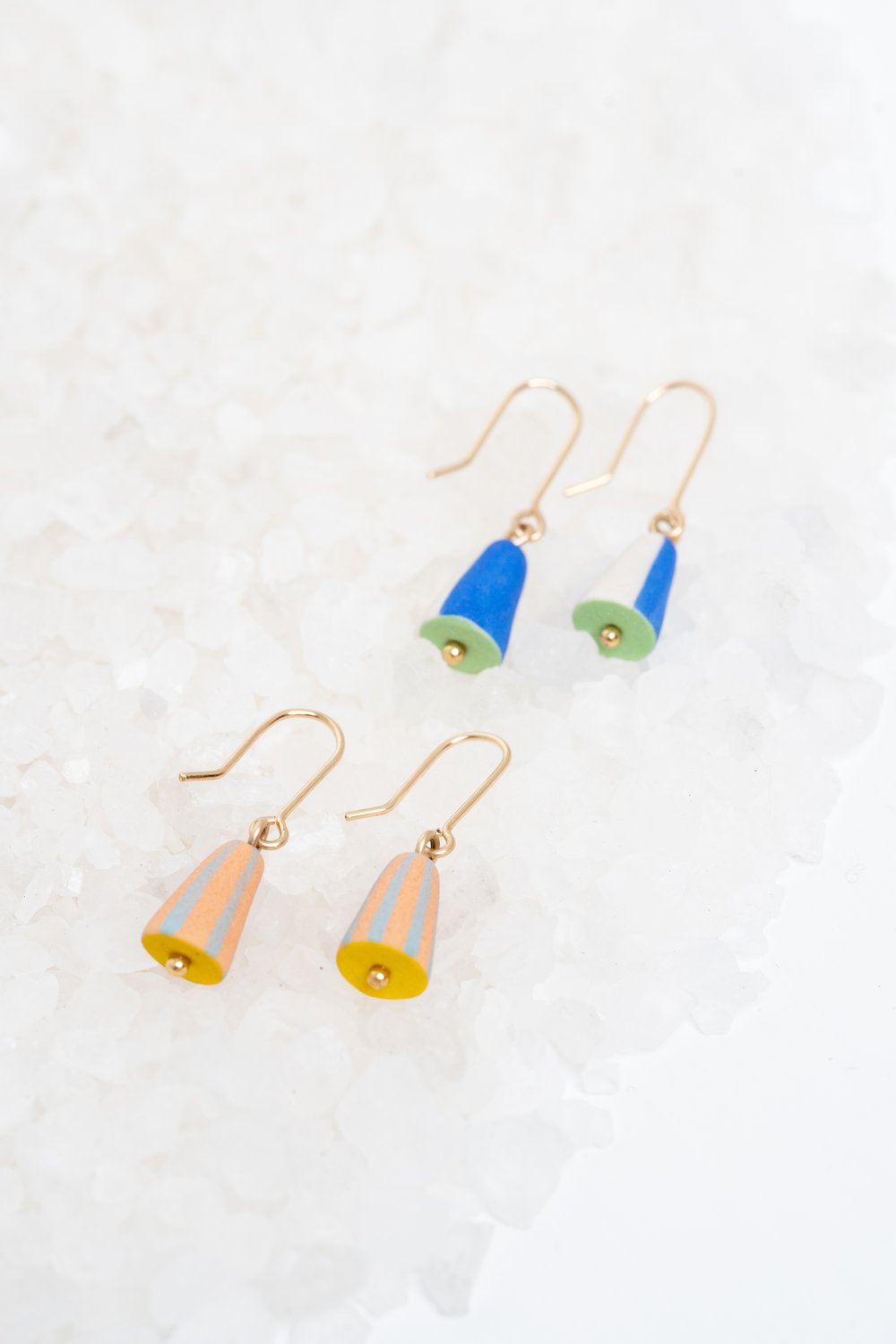 Twenty Two West Ceramic Earrings - Shine a Light (Assorted Designs) | Handmade Dangle Earrings for Women, Boho Chic Jewelry Gift | Perfect for Parties, Weddings & Everyday Wear