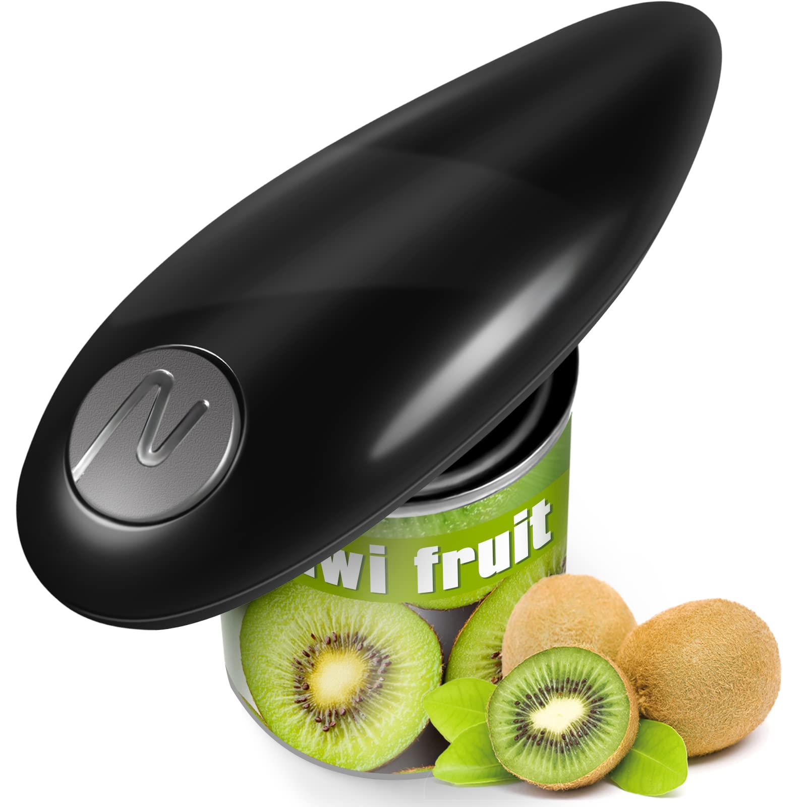 Electric Can Opener - One Touch Automatic Kitchen Appliance with Smooth Edge Cutting for All Can Sizes, Ideal for Seniors & Arthritis - Perfect for Home, Camping & Emergency Preparedness
