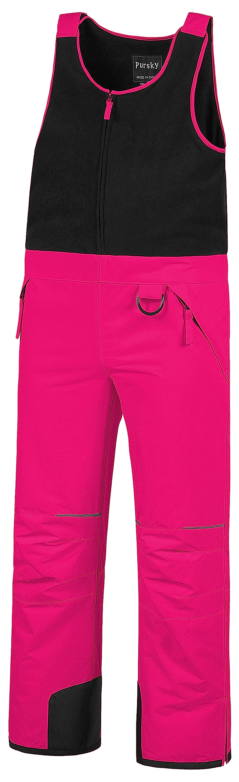 Pursky Kids Snow Pants for Girls - Insulated Waterproof Winter Ski Bibs, Fleece-Lined Snowboarding Overalls for Cold Weather - Perfect for Skiing, Snowboarding & Outdoor Winter Play