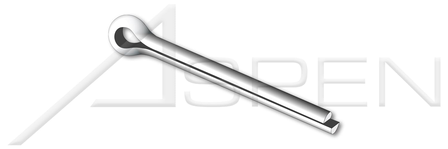1000 Pcs M2 x 50mm DIN 94 ISO 1234 Metric Standard Cotter Pins - A4 Stainless Steel for Machinery, Automotive, and Industrial Applications