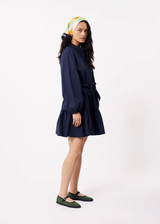 ALIZZE Women's Long Sleeve Mini Dress - Navy Blue Casual Bodycon Dress for Party, Date Night & Office Wear