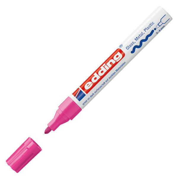 edding 750 Gloss Paint Marker Pen - Broad Tip (2.5mm) Permanent Markers for Metal, Glass, Plastic - Ideal for DIY Crafts, Labeling & Industrial Use