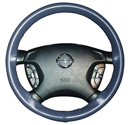 Genuine Leather Sea Blue Steering Wheel Cover Size C - Compatible with Honda Accord, Civic, CR-V - Premium Grip & Comfort for Long Drives - Perfect for Road Trips, Commuting & Daily Driving